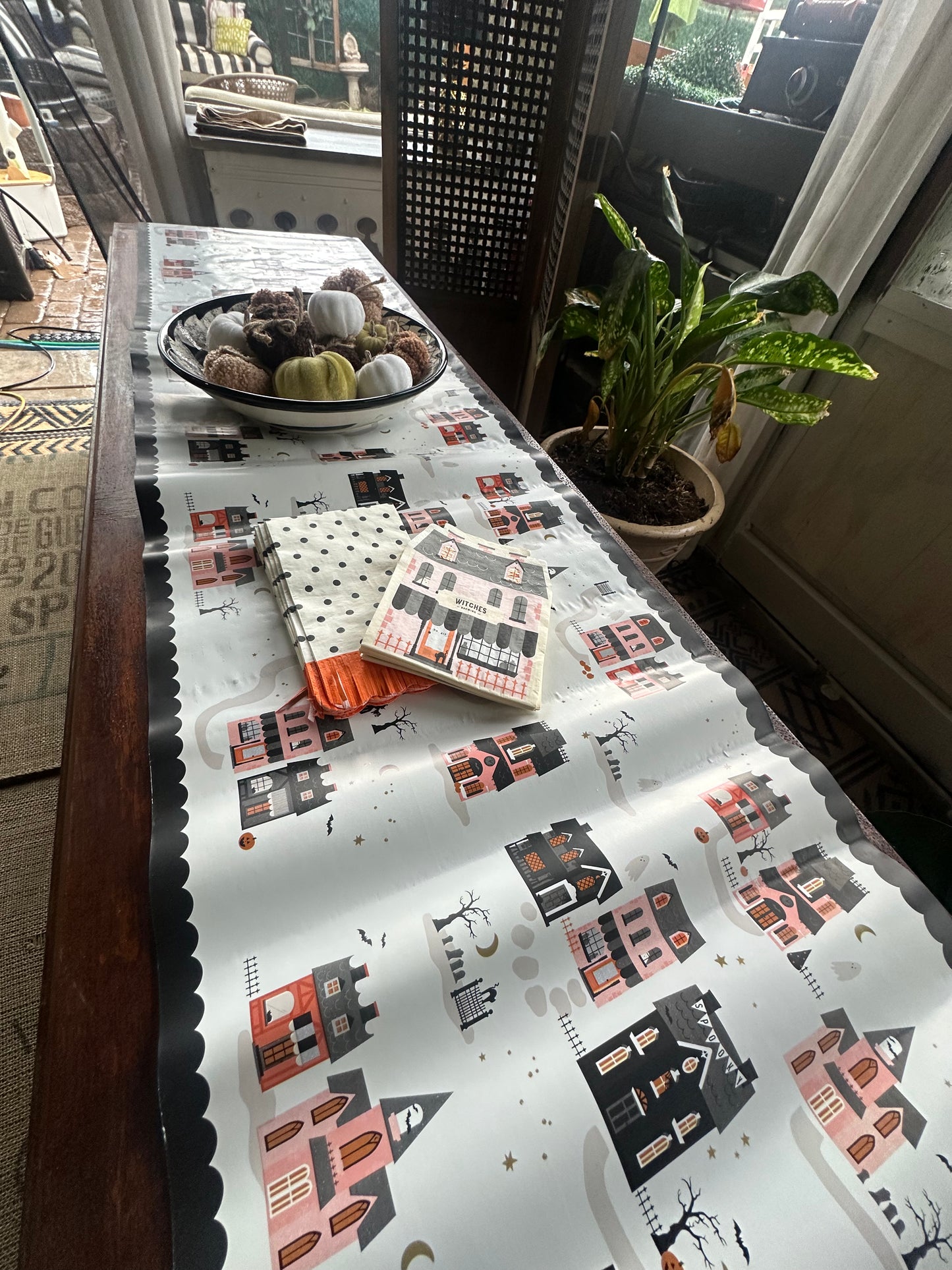 Haunted House Table Runner