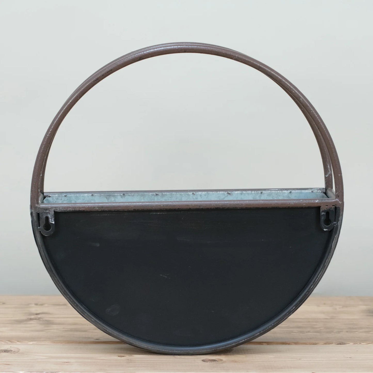 Rustic Galvanized Wall Planter